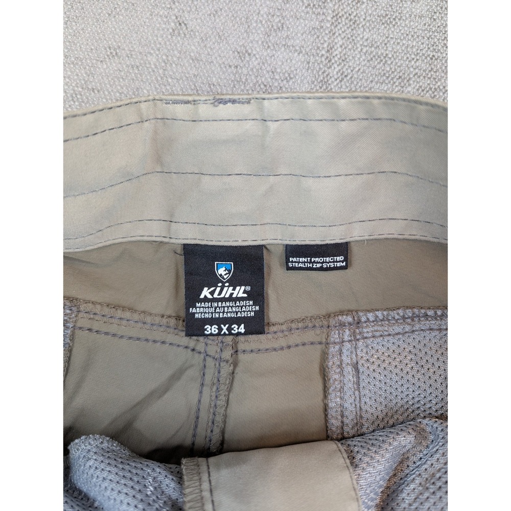 KUHL Pants Mens 36x34 Gray Green Renegade Convertible Stealth Cargo Outdoor Hike - Picture 9 of 10